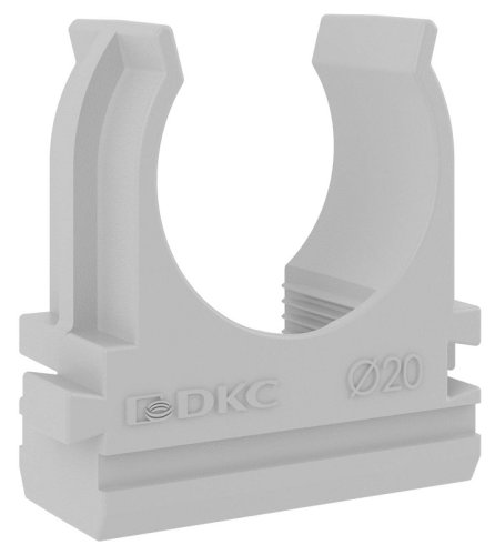 Клипса для гофры DKC Express Д=20 под пистолет серый (уп. 800шт)  картинка